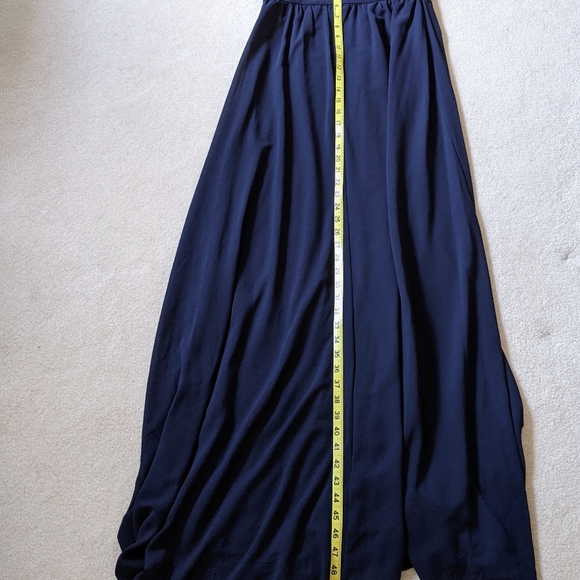 Lulu's Air of Romance Navy Blue Maxi dress Sz M - Picture 9 of 14